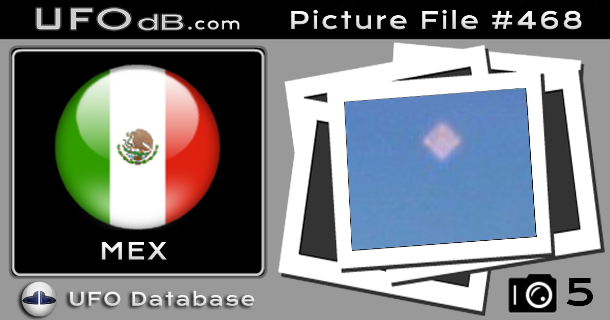 Diamond Shaped UFO over lake Chapala near Ajijic, Jalisco, Mexico 2001