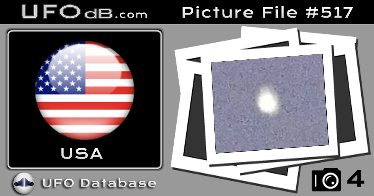 White fluffy Orb UFO caught on photo in the sky of Butte, Montana 2012