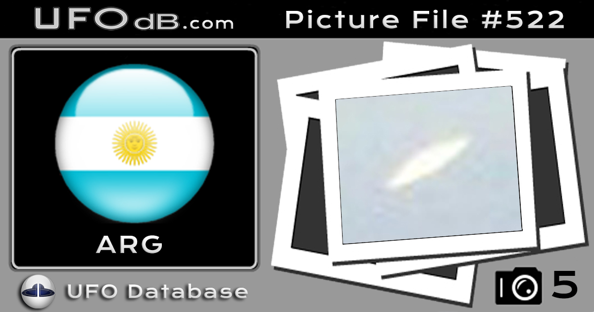 White Saucer UFO caught on photo in Bahia Blanca, Buenos Aires - 2012