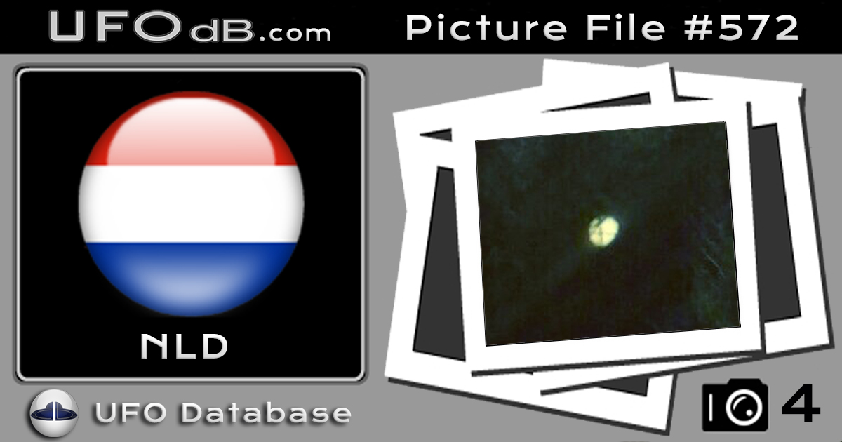 Silent Gold Disc UFO caught on picture - Rhenen, the Netherlands 2014