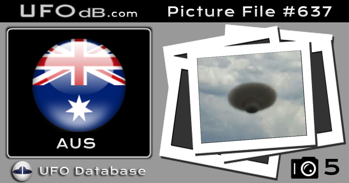 Great Cloud shaped UFO on picture over New South Wales AU 2015