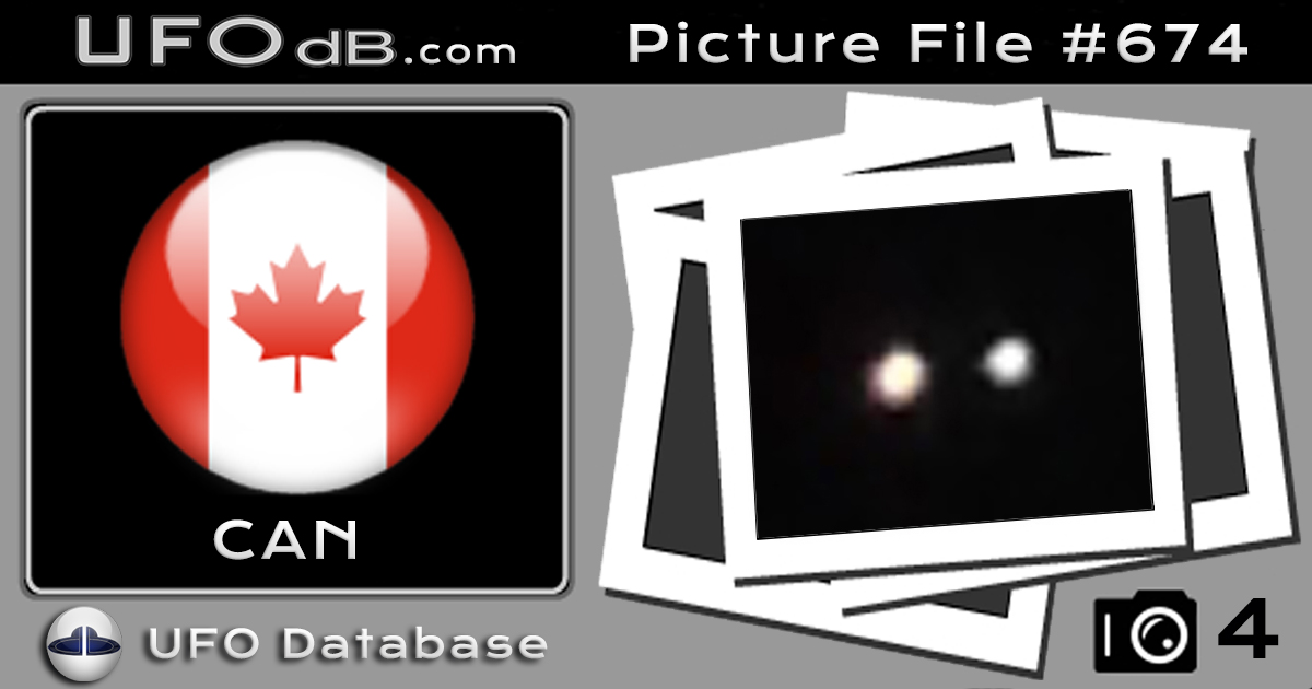 3 bright lights UFOs not too far up in the sky sitting still - Canada