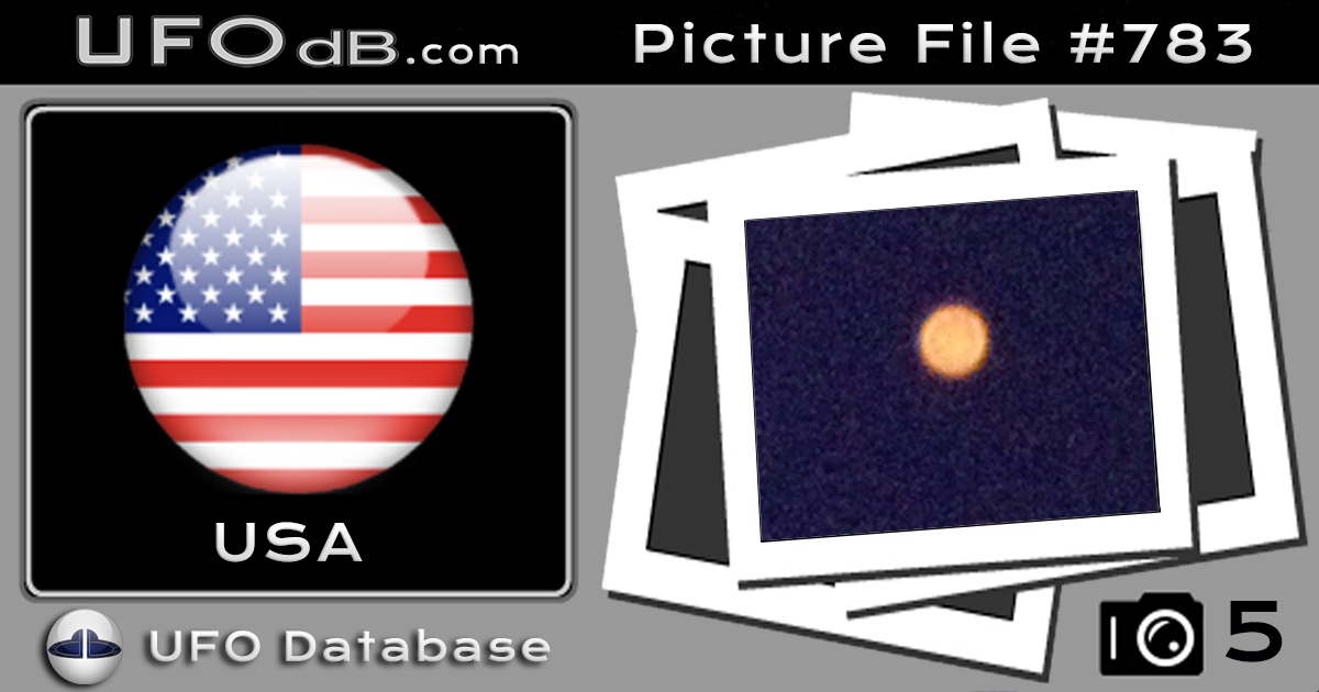Orange orb UFO transparent edge ring - Huntington Beach California USA