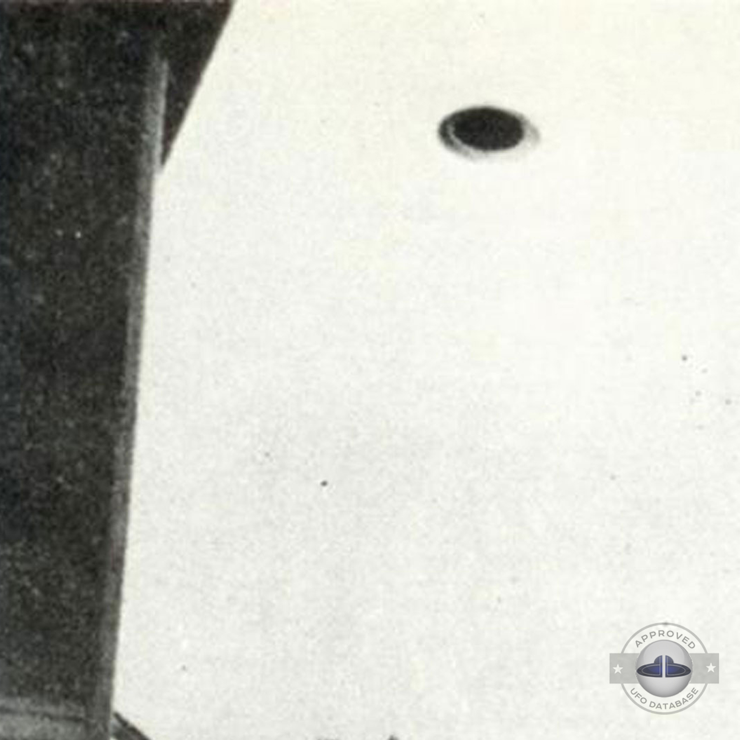UFO had a semi-transparent greenish blue dome, 29 feet in diameter UFO Picture #116-2