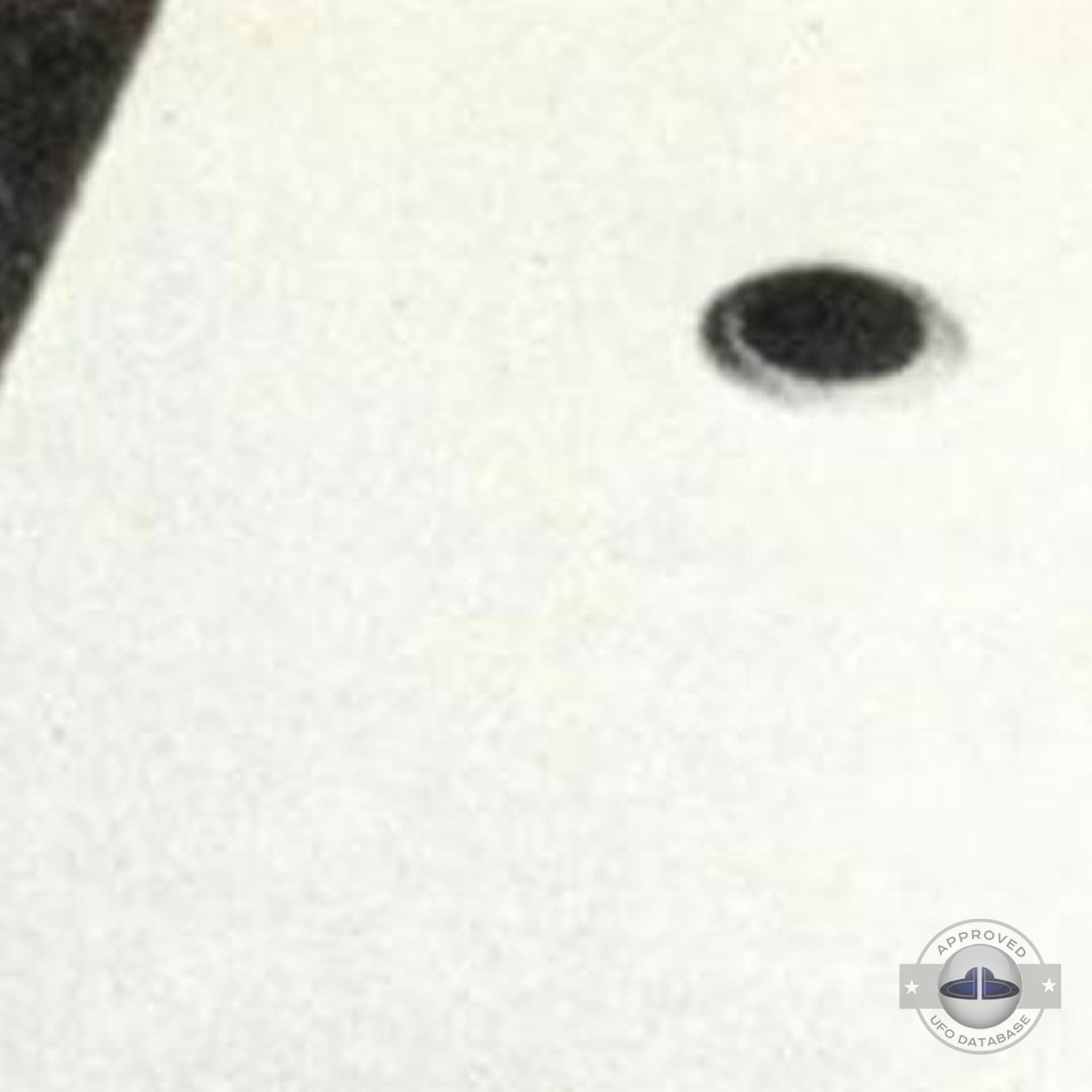 UFO had a semi-transparent greenish blue dome, 29 feet in diameter UFO Picture #116-3