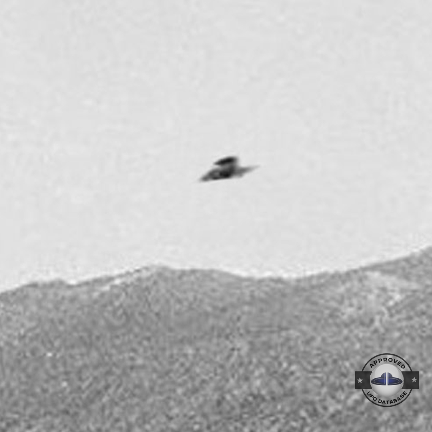 Photographer saw UFO fly at very high rate speed above the skyline UFO Picture #118-3