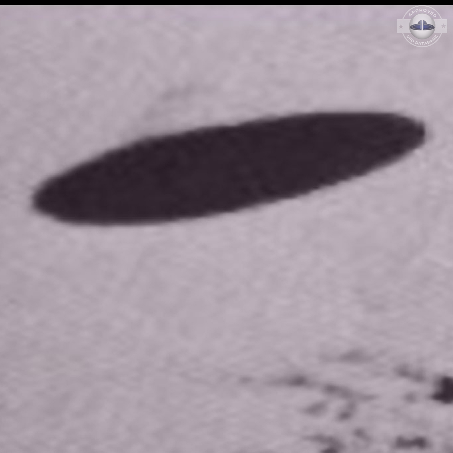 Old black and white picture of UFO in Red Bud Illinois in the USA UFO Picture #12-3