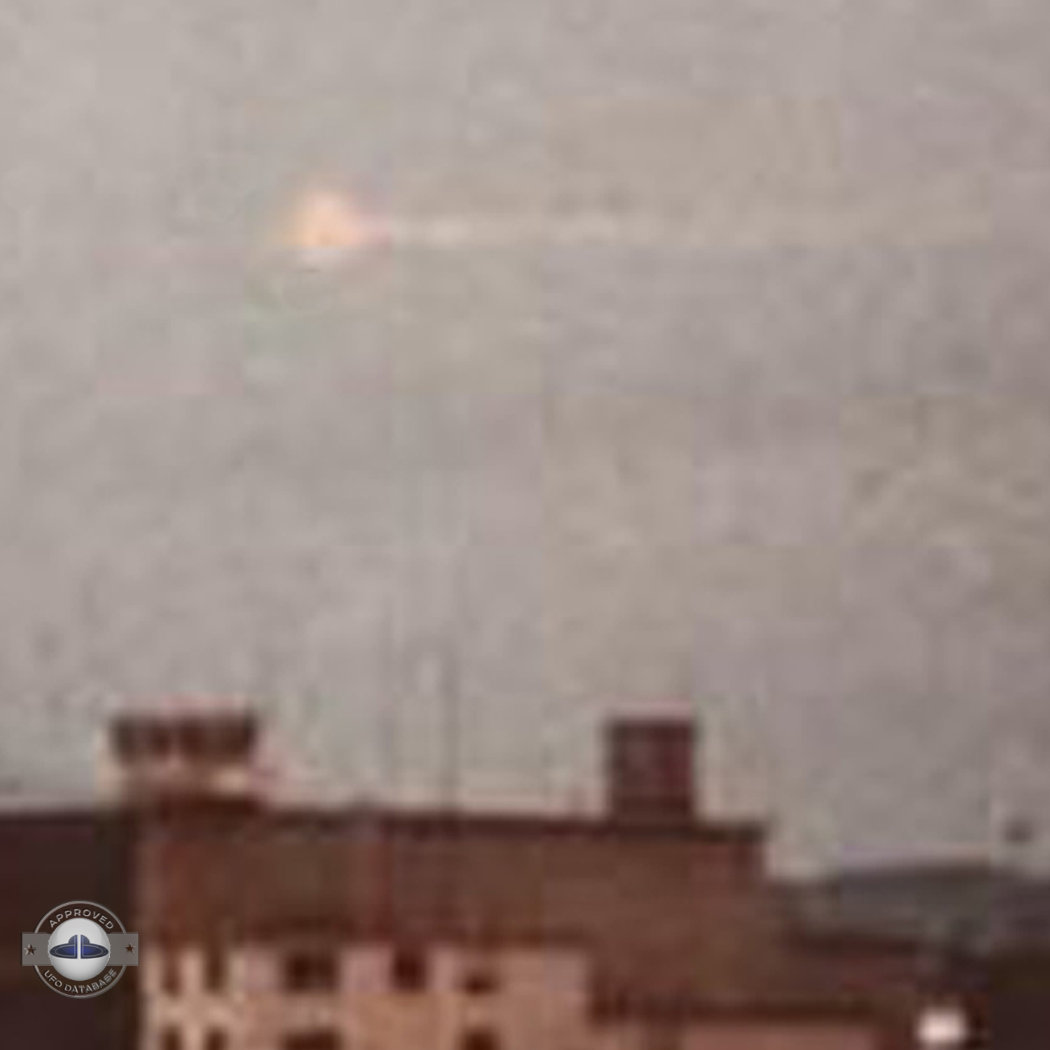 2 light red spheres over control tower of the Zurich-Kloten Airport UFO Picture #140-6