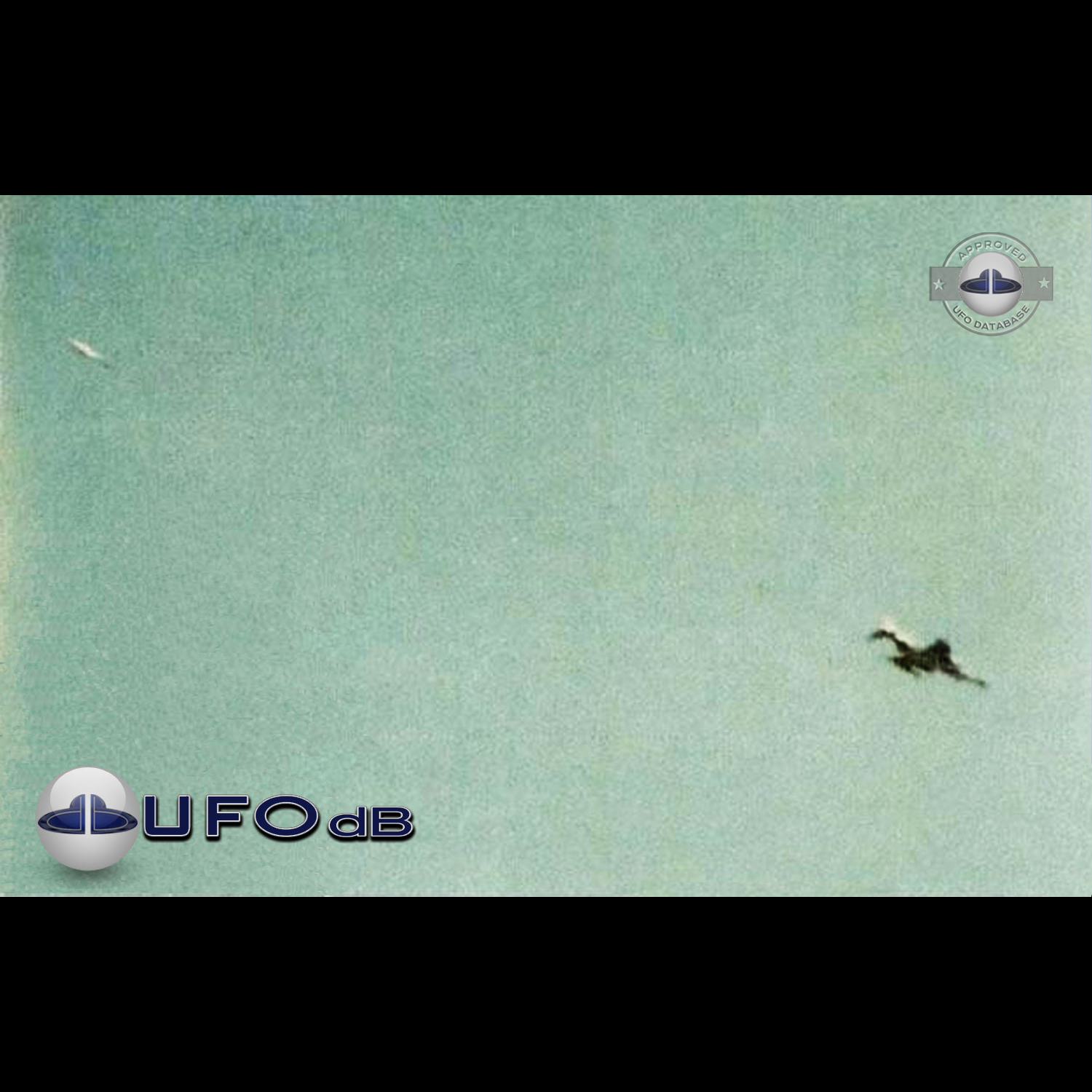 UFO chasing a F-4 Phantom II Jet fighter | Keltern, Germany | 1979 UFO Picture #163-1