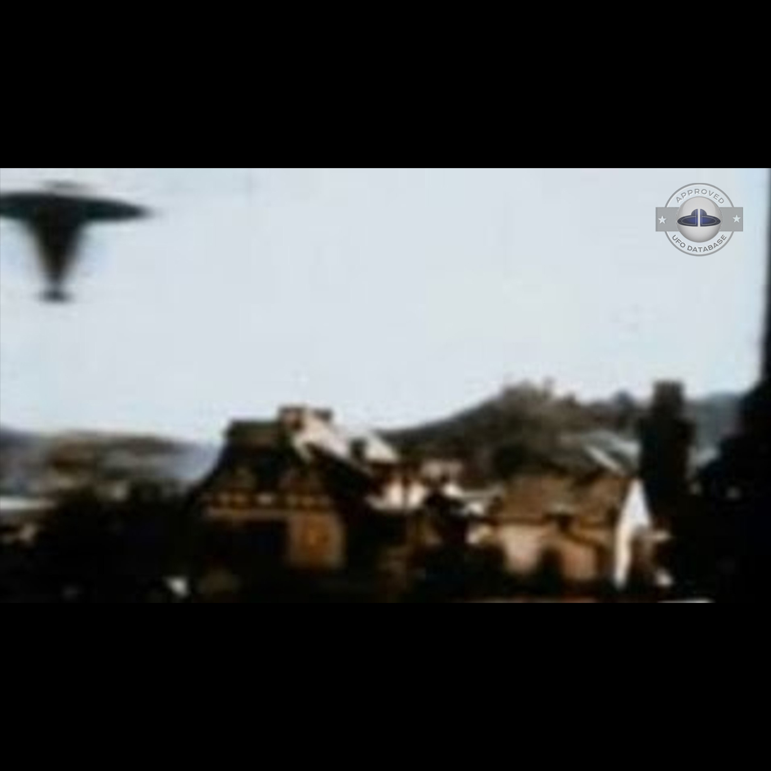 UFO picture taken from moving Train | Oberwesel, Germany | March 1964 UFO Picture #178-1