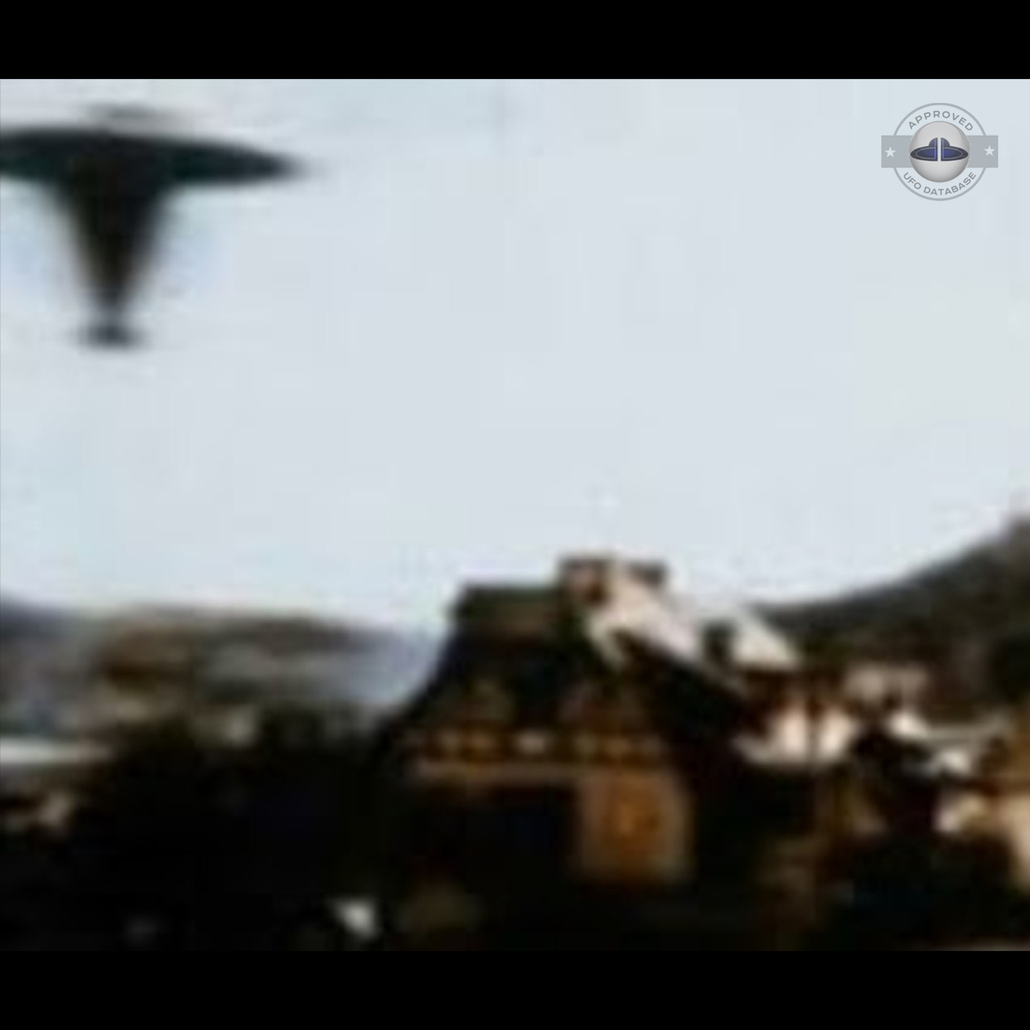 UFO picture taken from moving Train | Oberwesel, Germany | March 1964 UFO Picture #178-2