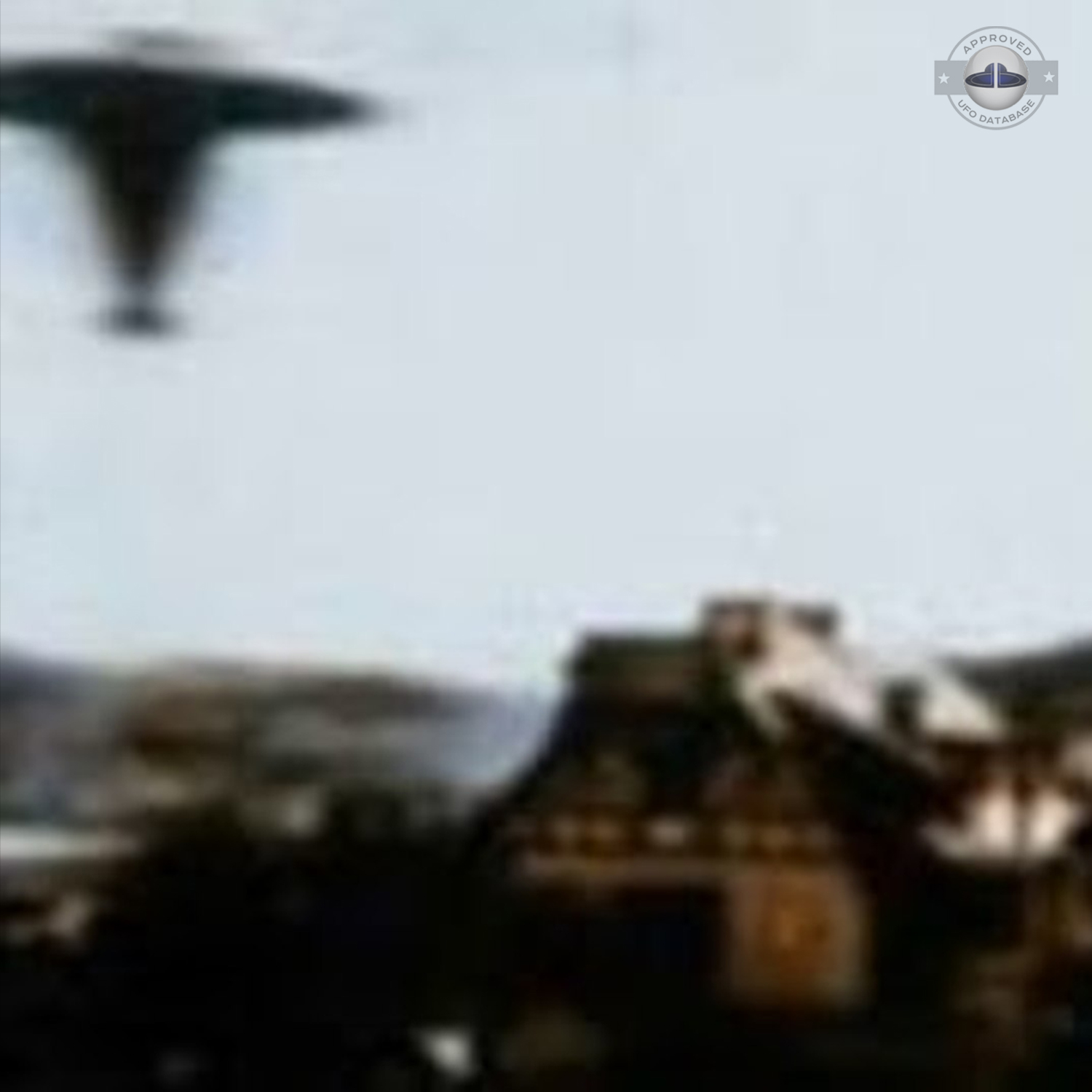 UFO picture taken from moving Train | Oberwesel, Germany | March 1964 UFO Picture #178-3