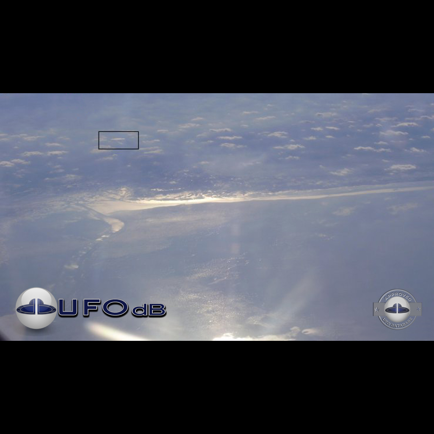 Black Sea UFO picture shot from Airplane | Turkey | January 10 2010 UFO Picture #207-1