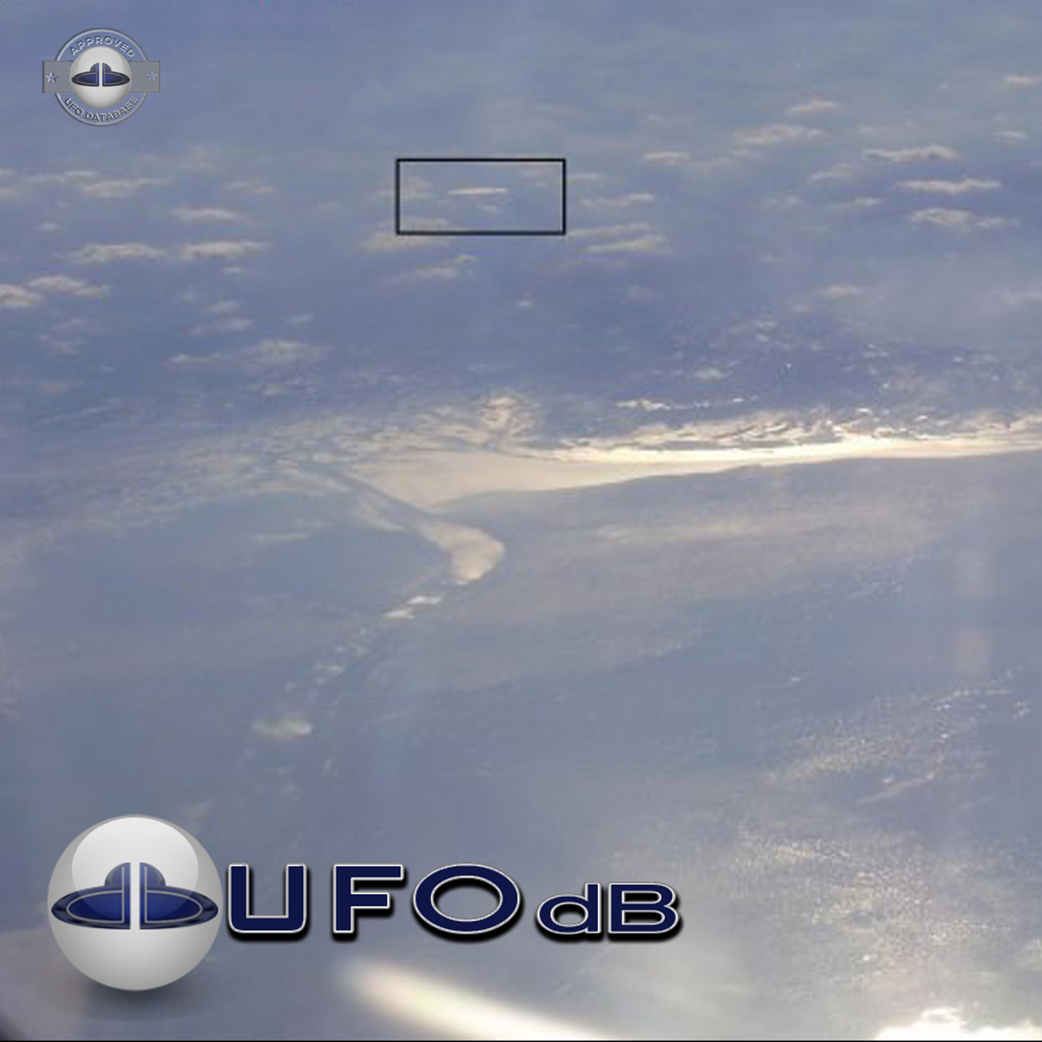 Black Sea UFO picture shot from Airplane | Turkey | January 10 2010 UFO Picture #207-2