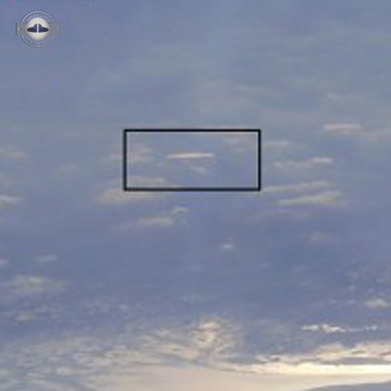 Black Sea UFO picture shot from Airplane | Turkey | January 10 2010 UFO Picture #207-3
