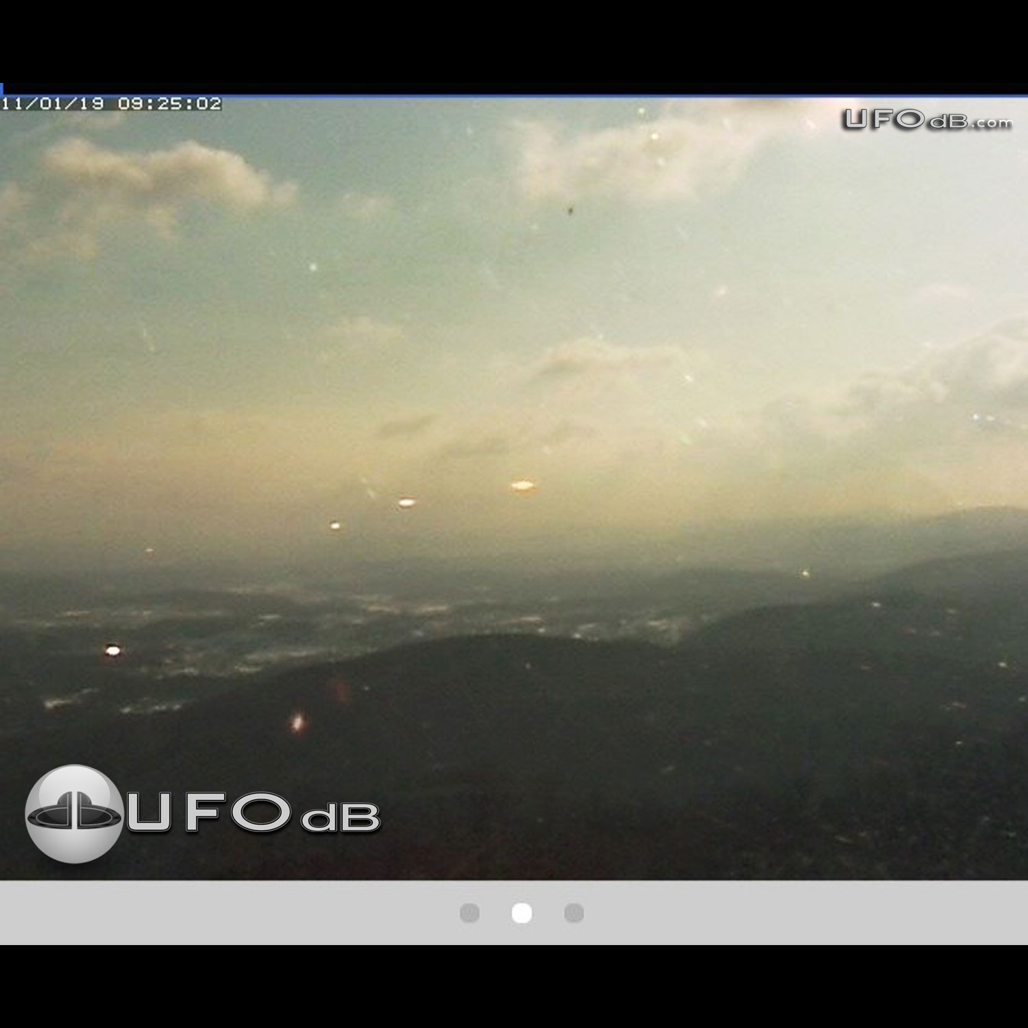 Sunrise reveals a fleet of cloaked UFOs in Chiba, Japan | January 2011 UFO Picture #244-1
