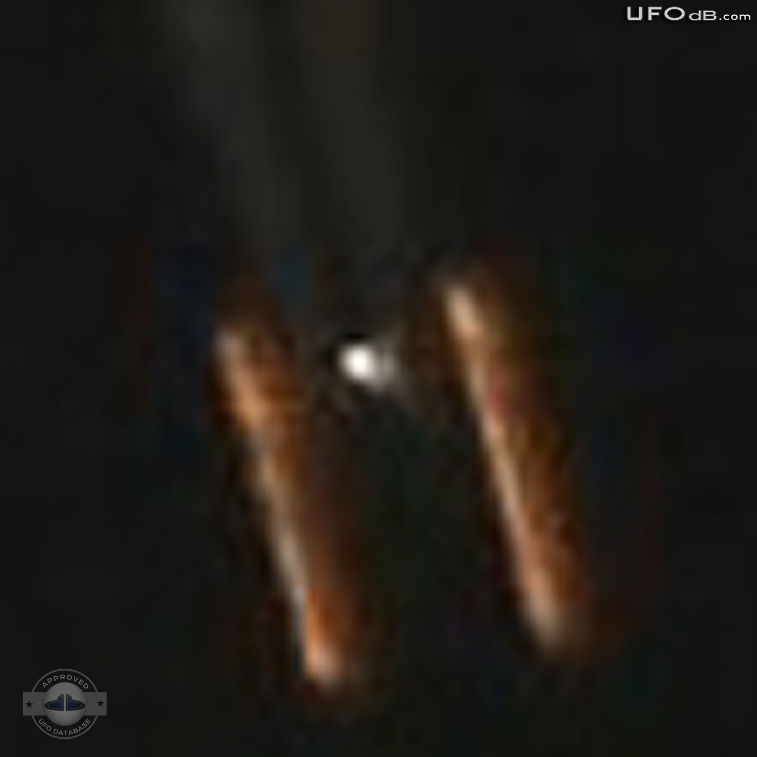 Moon picture captures a very strange shaped UFO | Louisiana USA 2011 UFO Picture #257-5