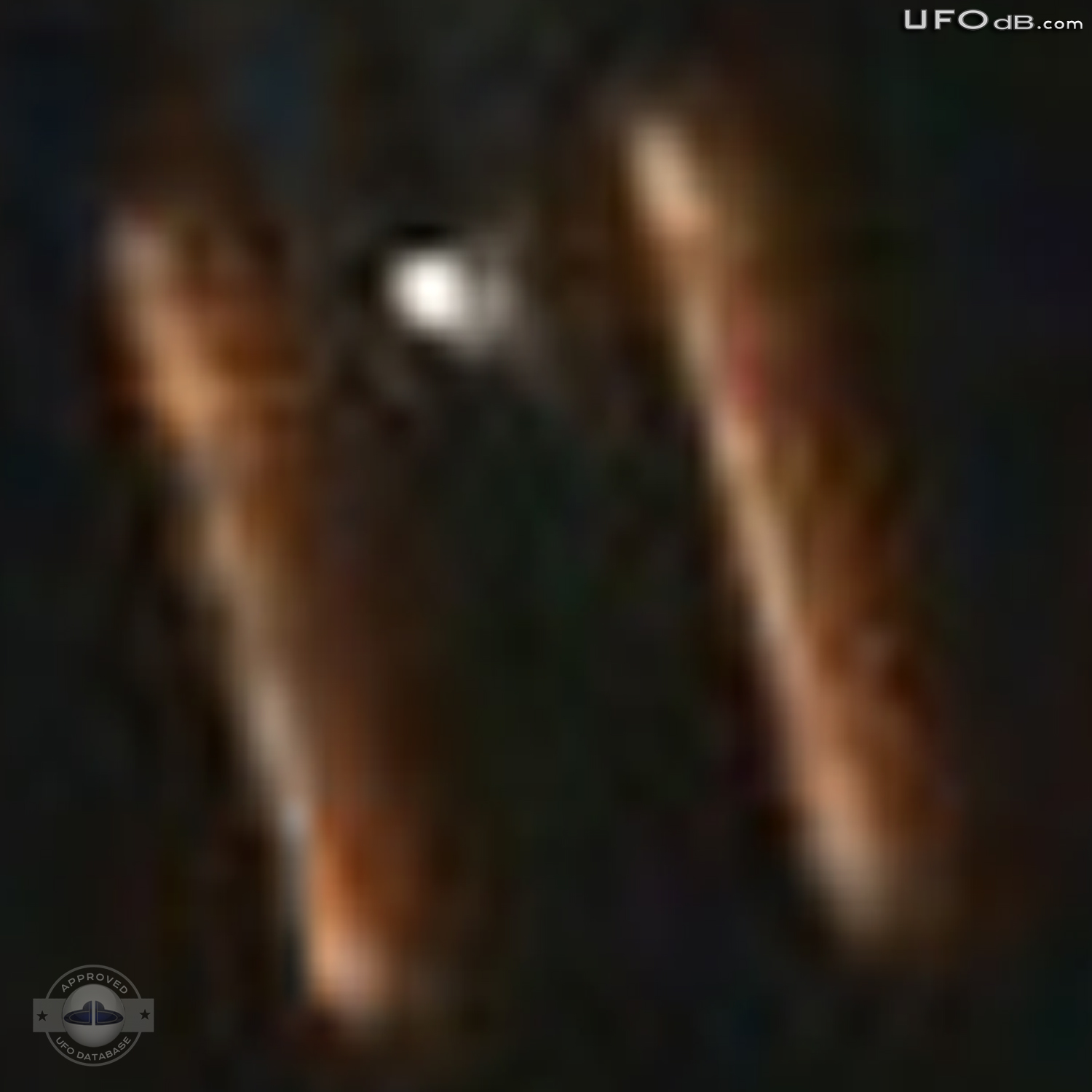 Moon picture captures a very strange shaped UFO | Louisiana USA 2011 UFO Picture #257-6