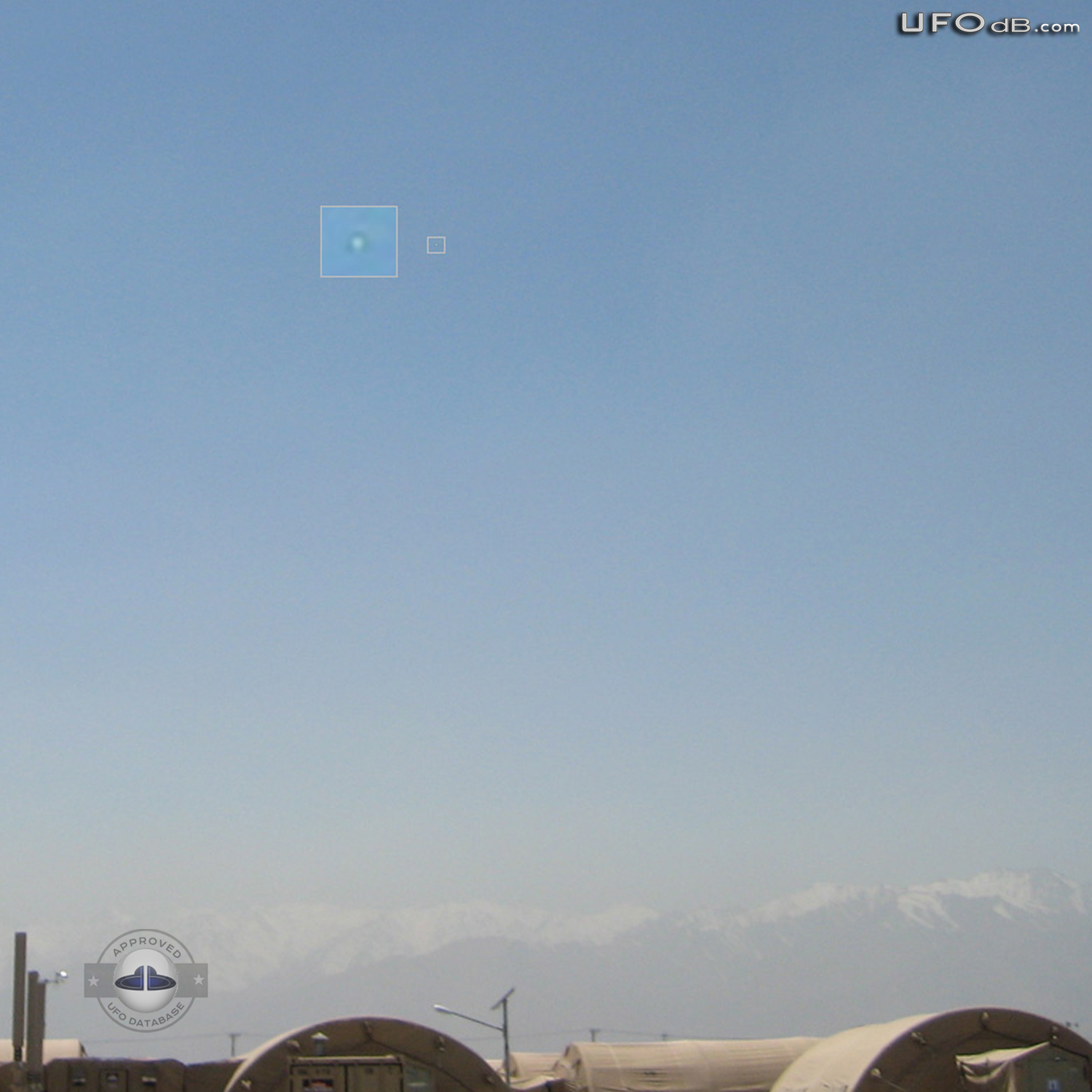 Two Fast Metallic UFOs over the mountains | Afghanistan | April 4 2011 UFO Picture #269-2