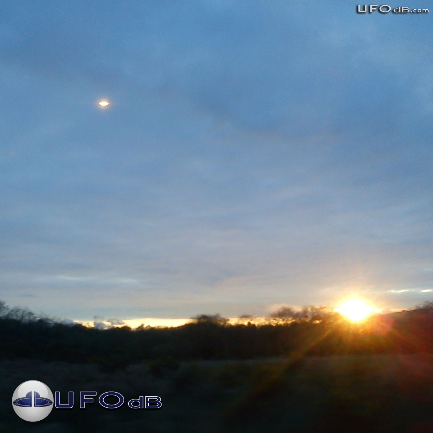 Darting UFO photographed from moving car | Bryncethin, Wales, UK 2011 UFO Picture #275-1