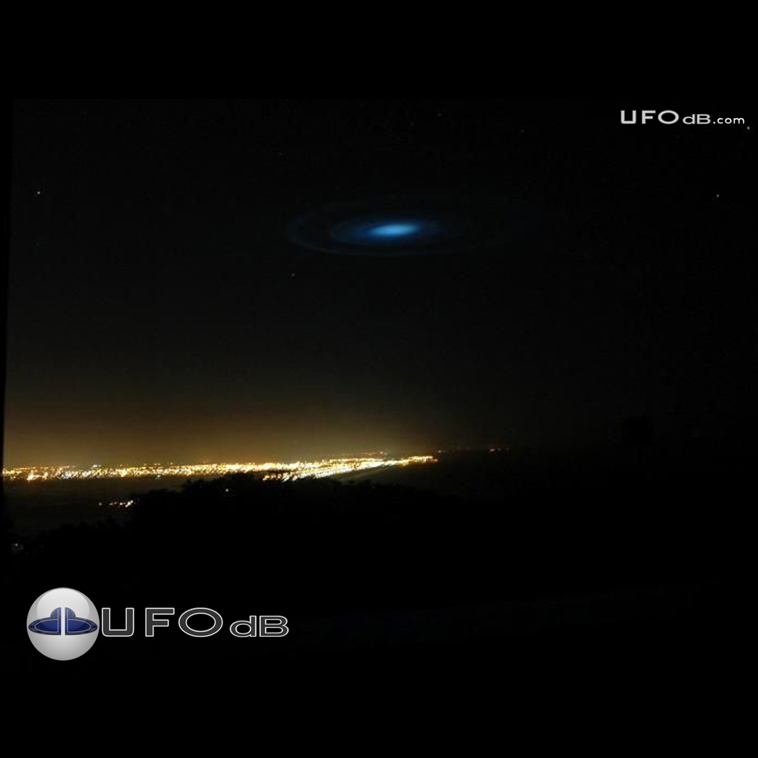 Christchurch New Zealand | Blue Glowing UFO on Picture | March 29 2011 UFO Picture #302-1