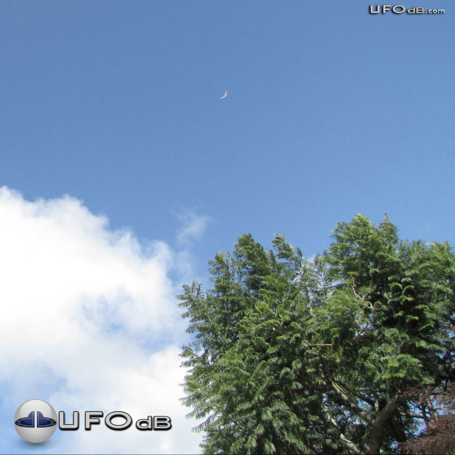 Beige Color Boomerang UFO seen in Auckland | New Zealand May 16 2011 UFO Picture #311-1