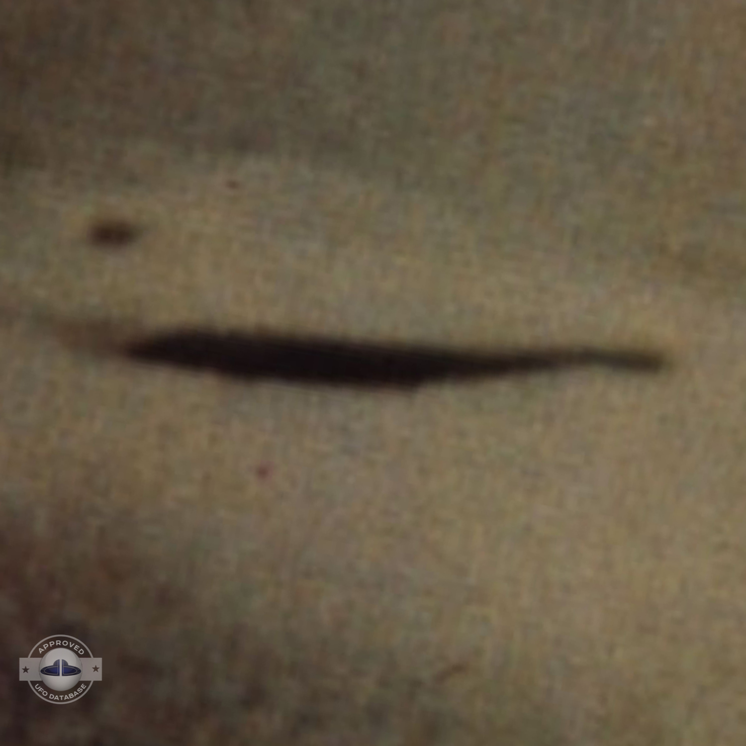 One of the oldest UFO picture taken in 1944 UFO over a house UFO Picture #33-4