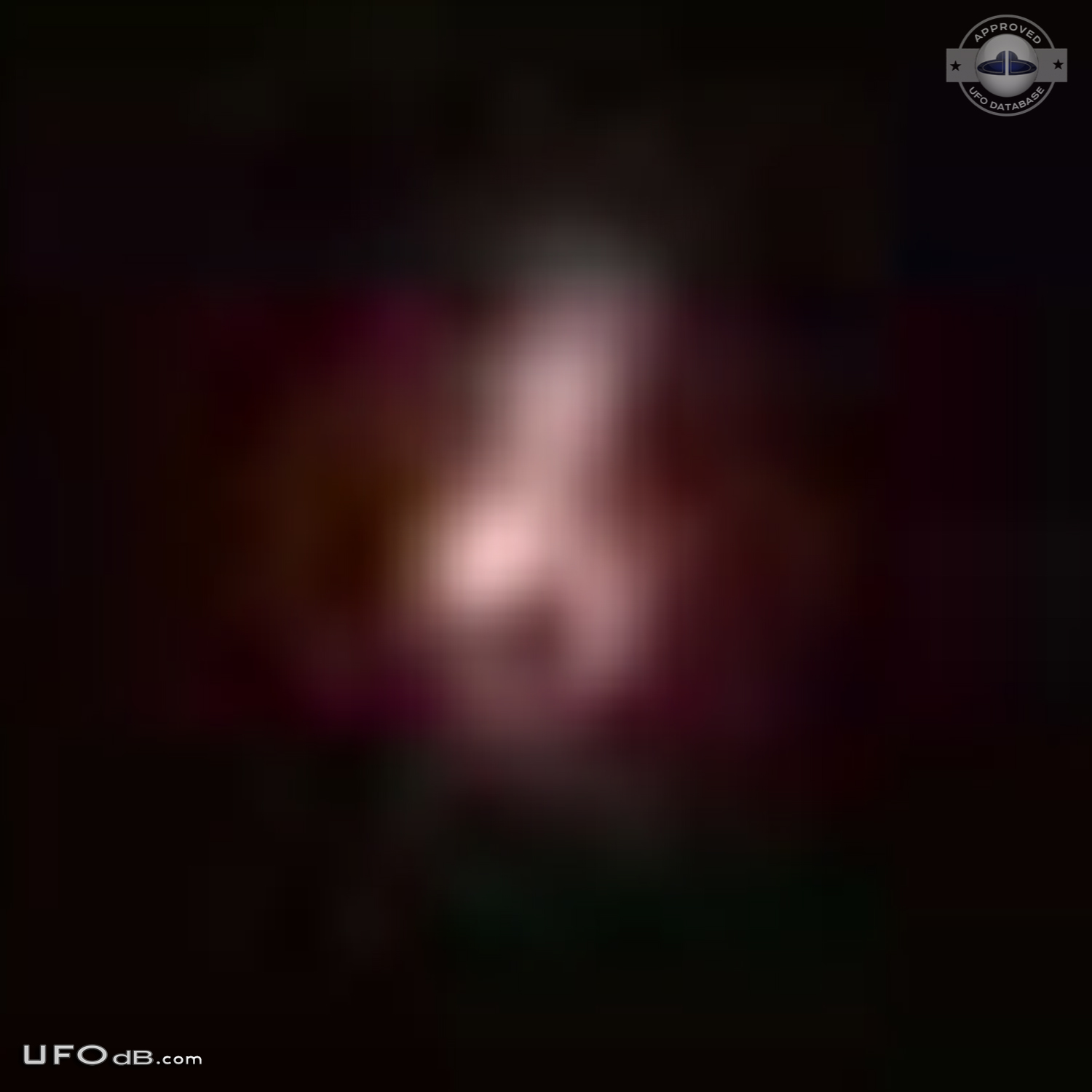 Huge red ball UFO seen by a group of people in West Allis, Wisconsin UFO Picture #375-5