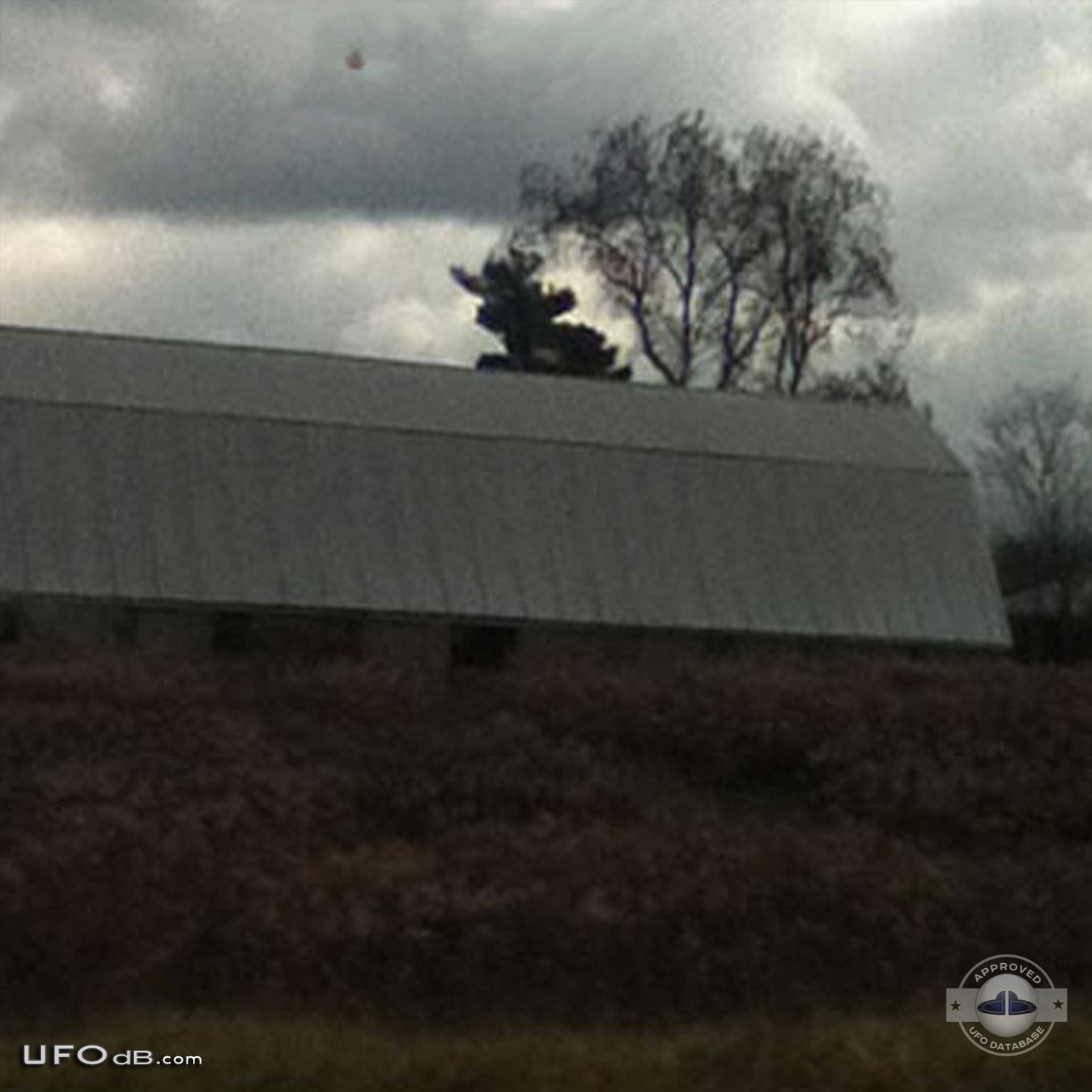 ufo picture taken on highway I-79 between Erie and Pittsburgh in 2011 UFO Picture #377-1