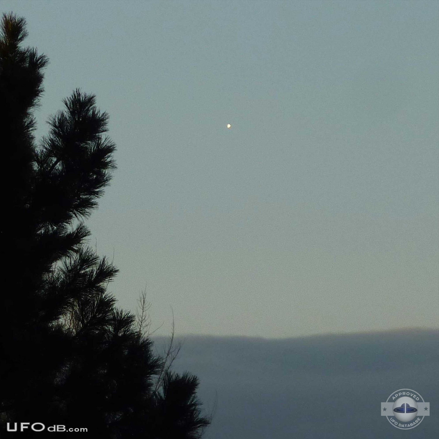 Orb UFO caught on picture in the sky of Lakewood Colorado January 2012 UFO Picture #395-1