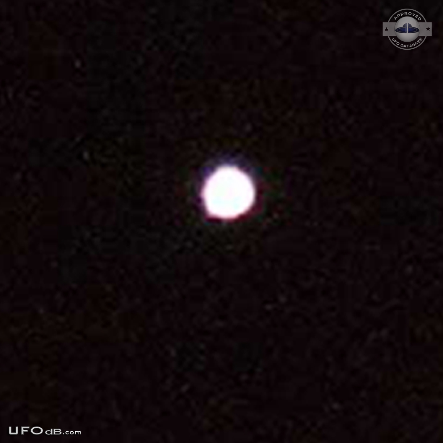 Clear White Orb UFO picture - Ellon Aberdeenshire Scotland UK - 2012 UFO Picture #416-4