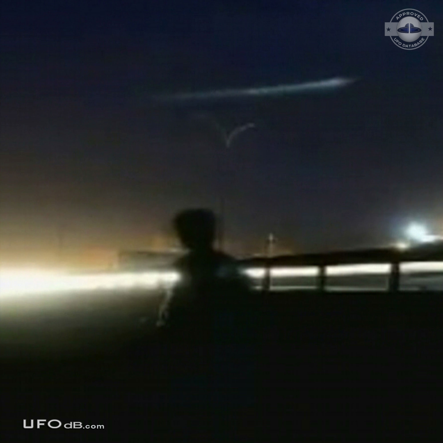 Flying Snake or Dragon UFO caught on picture in Iquique, Chile 2012  UFO Picture #421-1