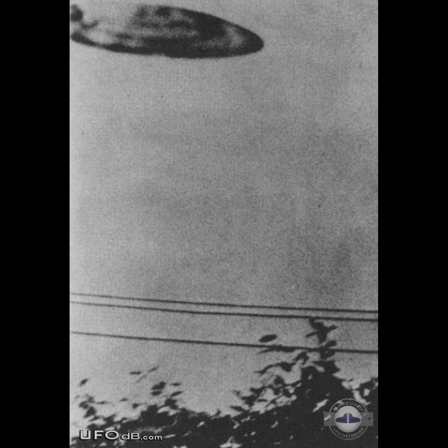 1950 Saucer UFO San Bernardino California USA caught on picture UFO Picture #433-1