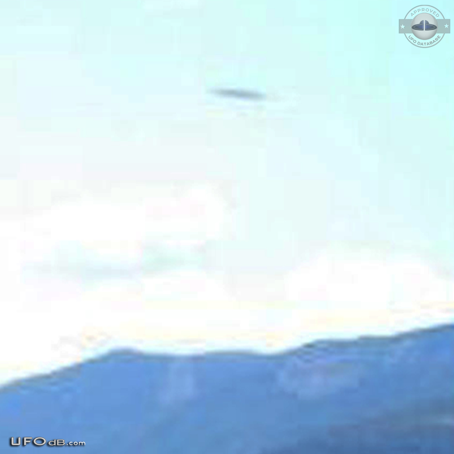 UFO picture showing saucer near Delphi Greece caught in June 3 2012 UFO Picture #449-4
