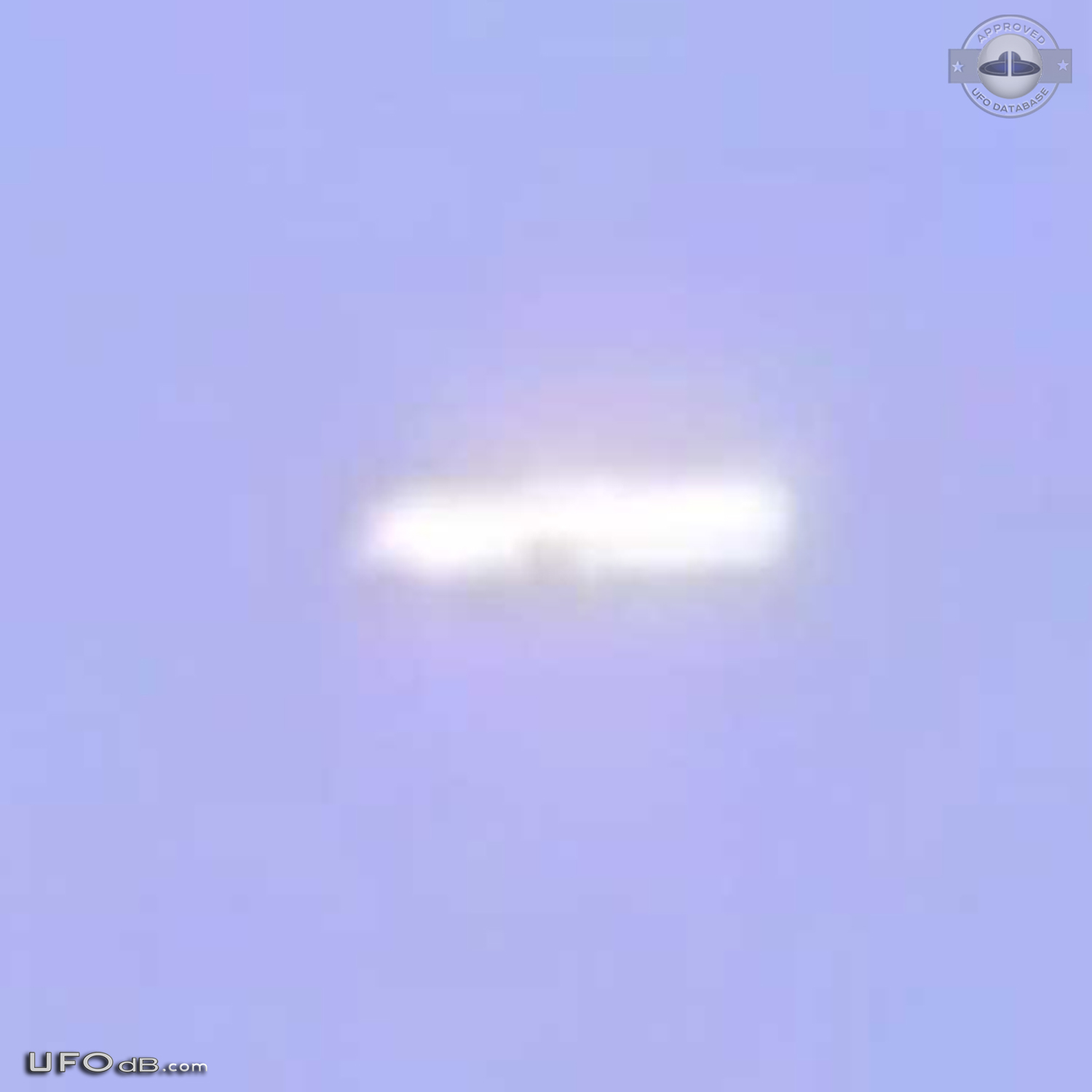 Flat Glowing Saucer UFO caught on picture over Savedalen, Sweden 2012 UFO Picture #452-3