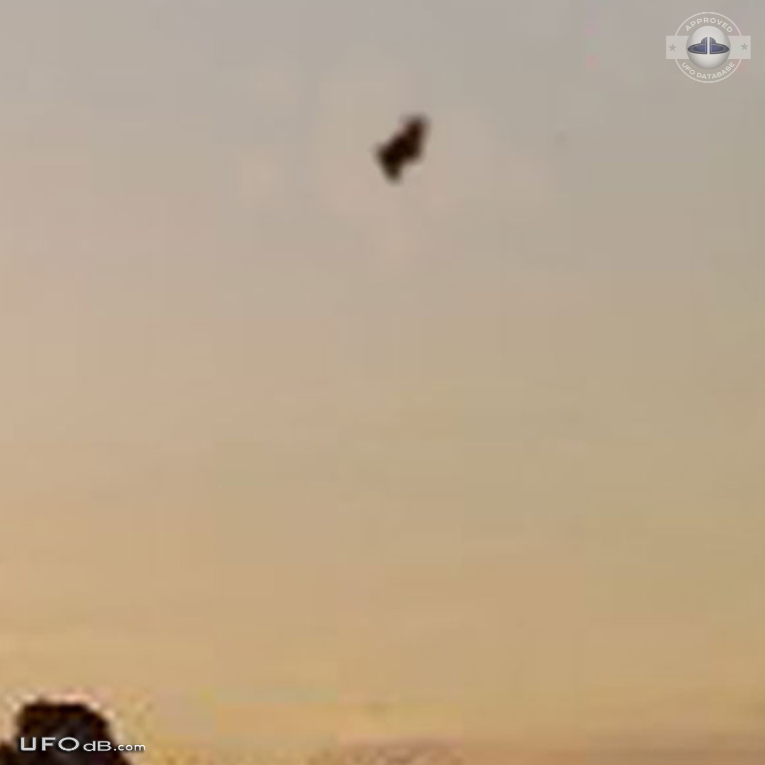 Bright metallic UFO caught on picture over Nasice, Croatia in May 2008 UFO Picture #471-3