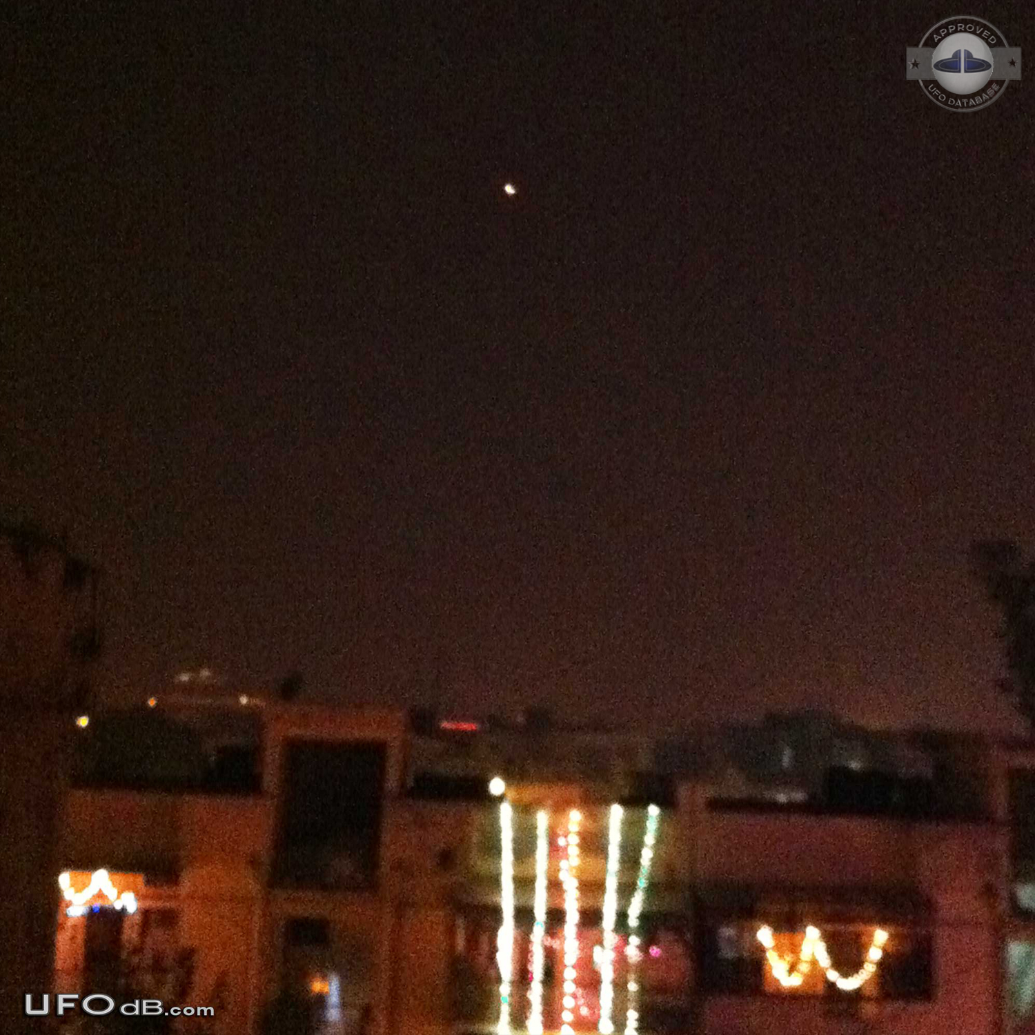 Sphere UFOs appear beside Fireworks during Diwali in New Delhi - 2011 UFO Picture #475-1