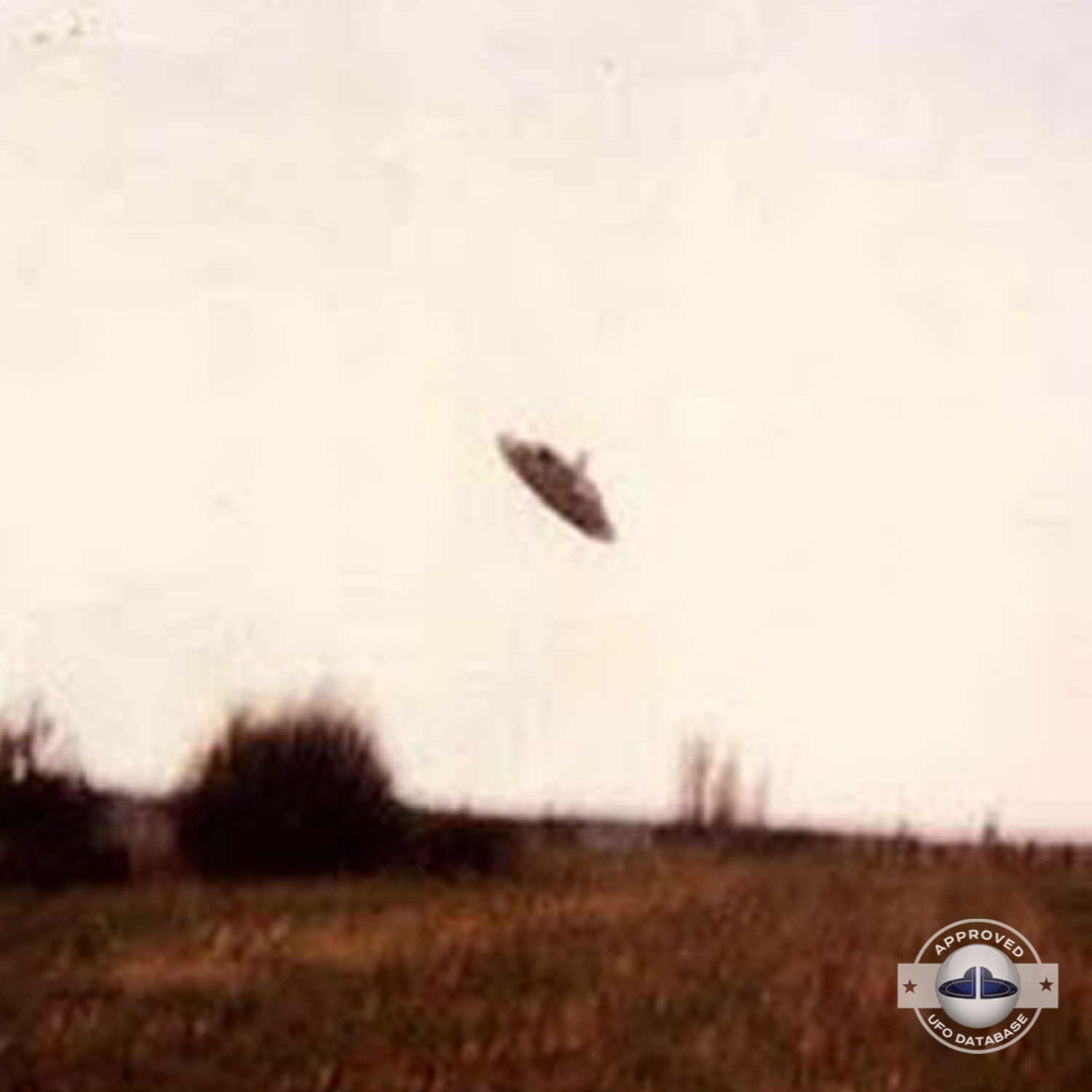 Famous UFO Picture because of the angle permitting the top view UFO Picture #48-2