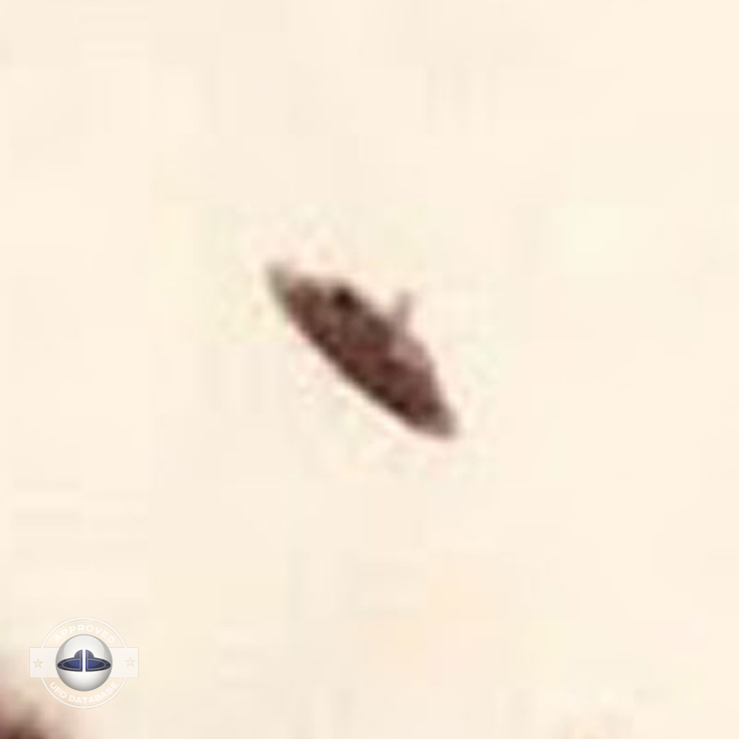 Famous UFO Picture because of the angle permitting the top view UFO Picture #48-4