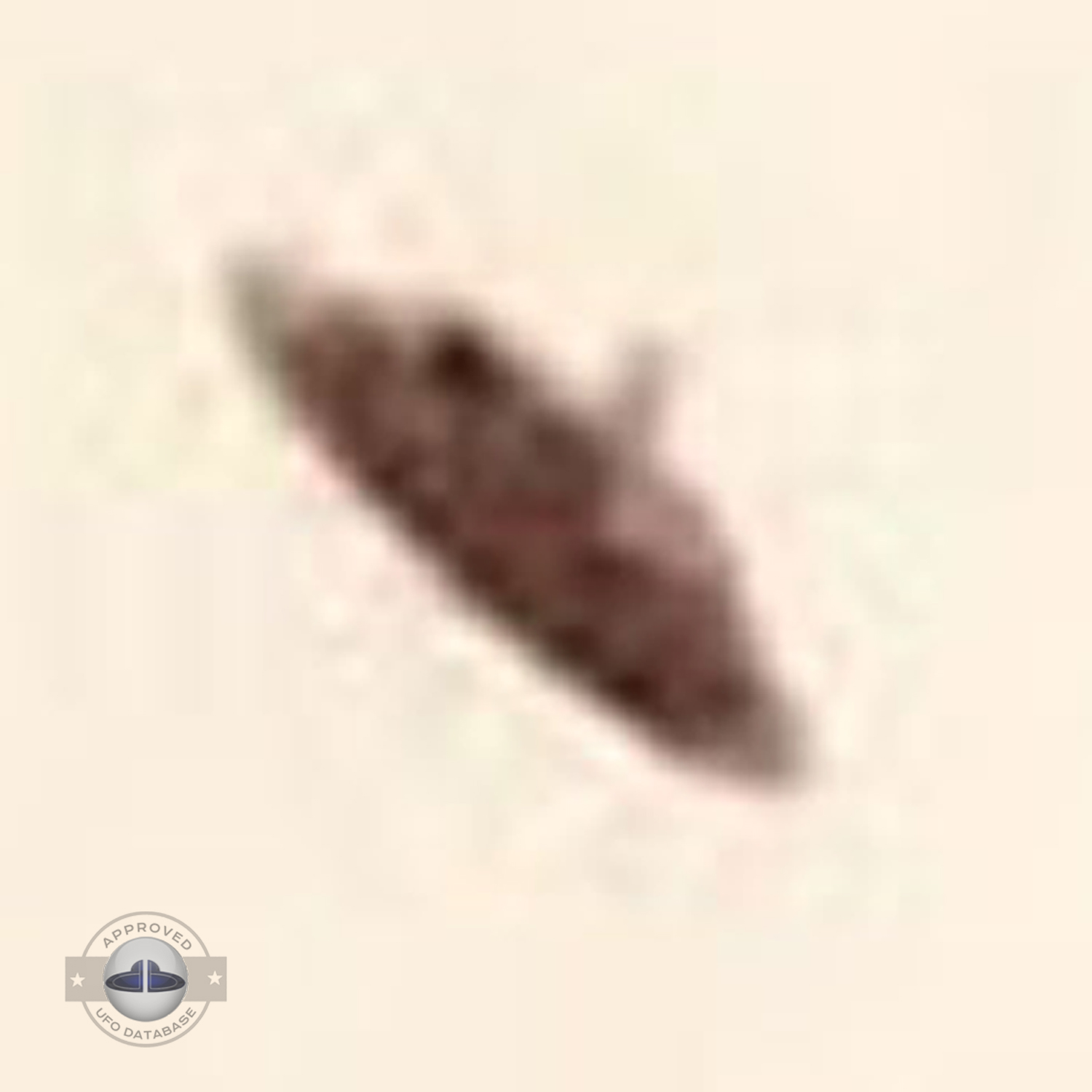 Famous UFO Picture because of the angle permitting the top view UFO Picture #48-5