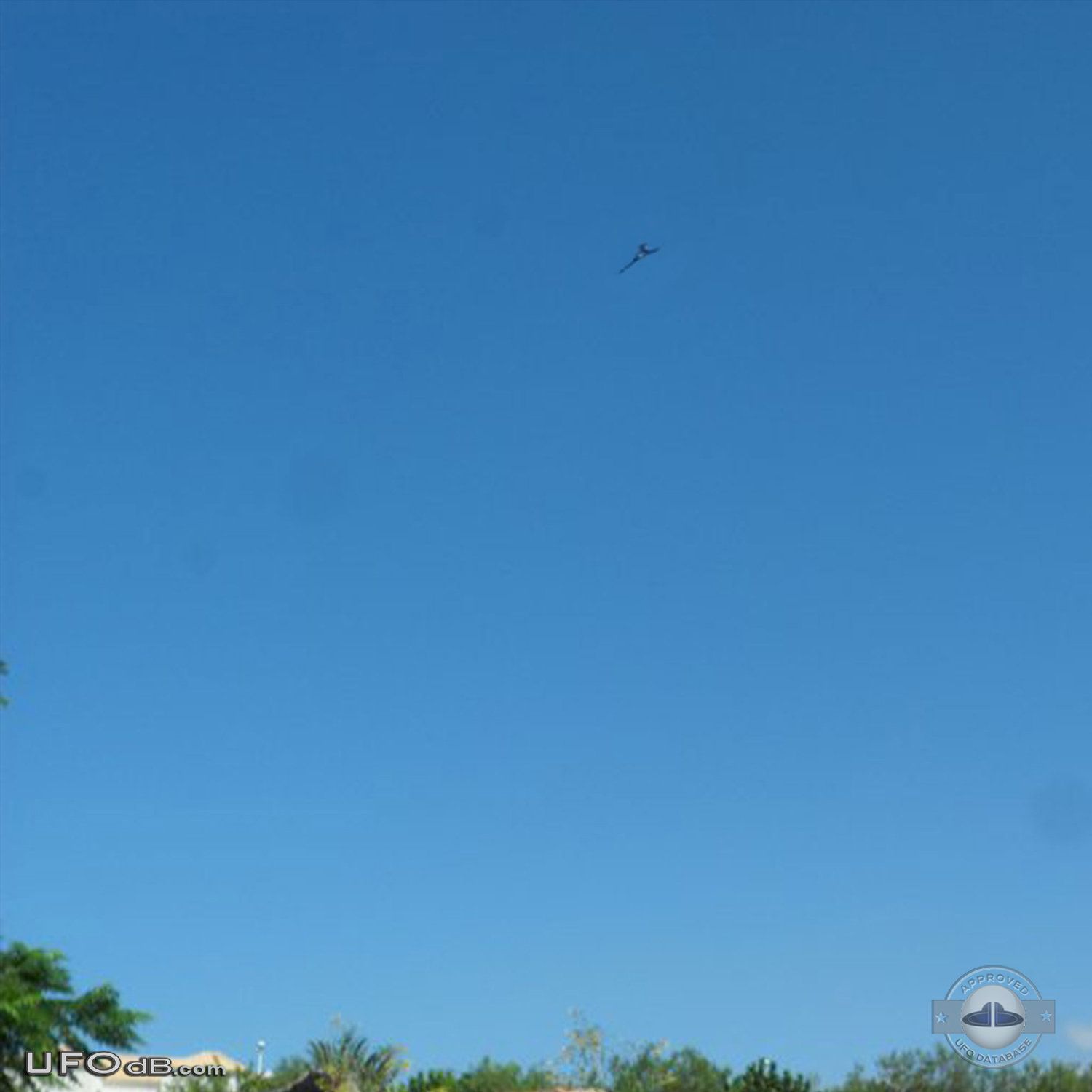 UFO similar to Star Trek Klingon ship seen over Canary Island in 2011 UFO Picture #483-1