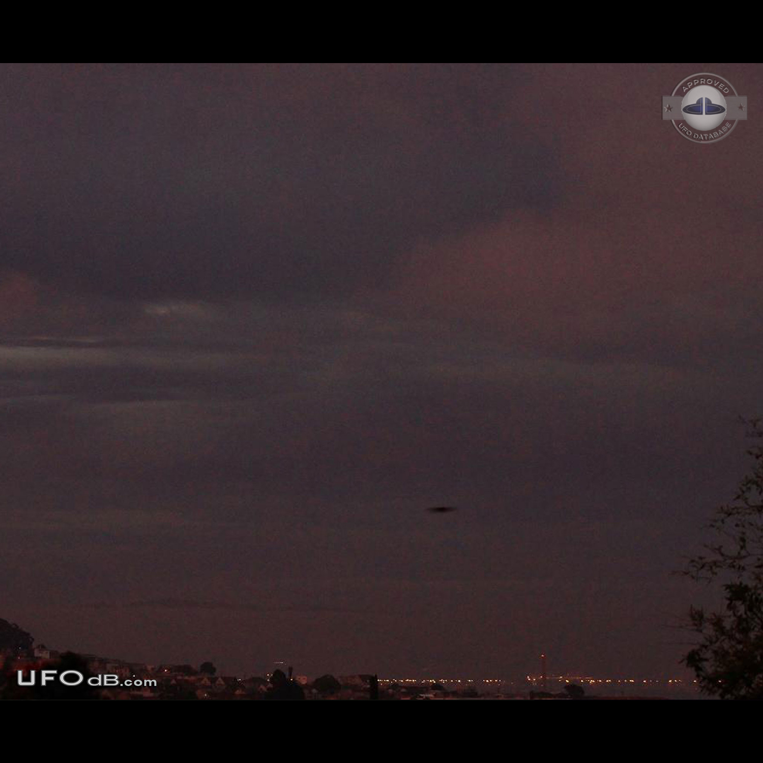 Rainbow Photo get UFO passing over San Fransisco, California USA 2012 UFO Picture #489-1