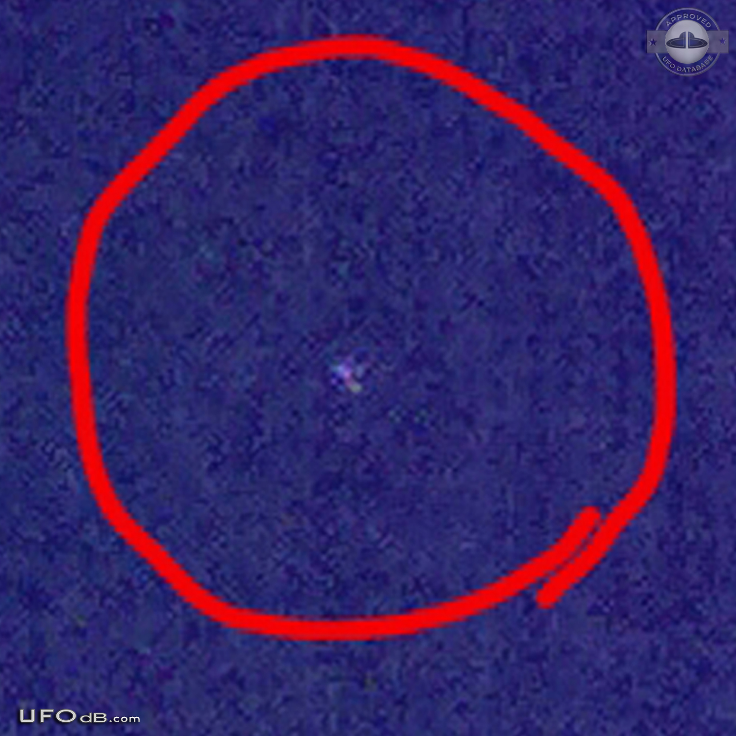 Coloful twinkling Star shaped UFO seen over Chicago, Illinois  2012 UFO Picture #500-3