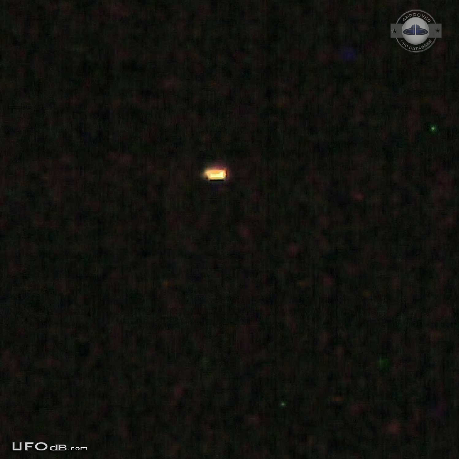 Orange pulsating Orb caught on picture in Tacoma, Washington, USA 2012 UFO Picture #506-2