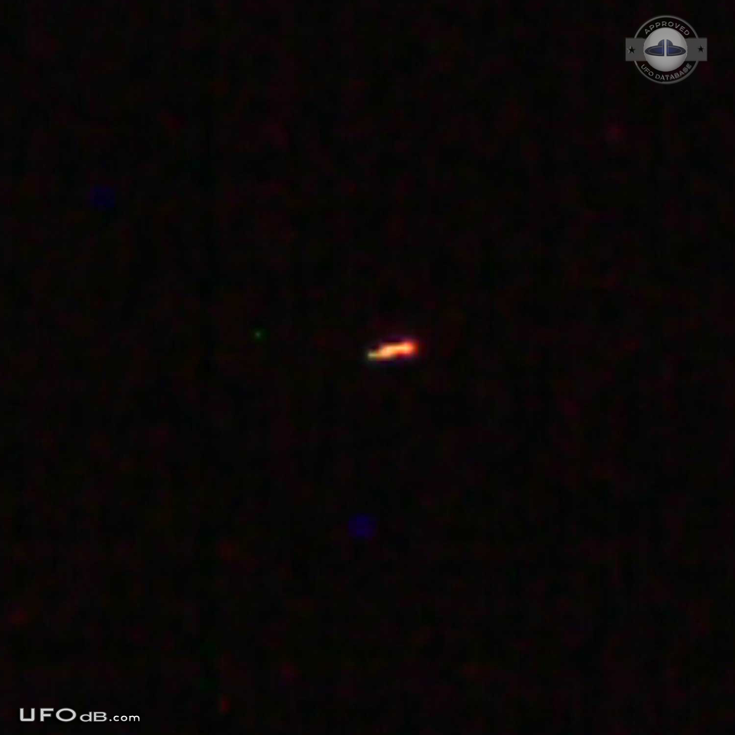 Orange pulsating Orb caught on picture in Tacoma, Washington, USA 2012 UFO Picture #506-3