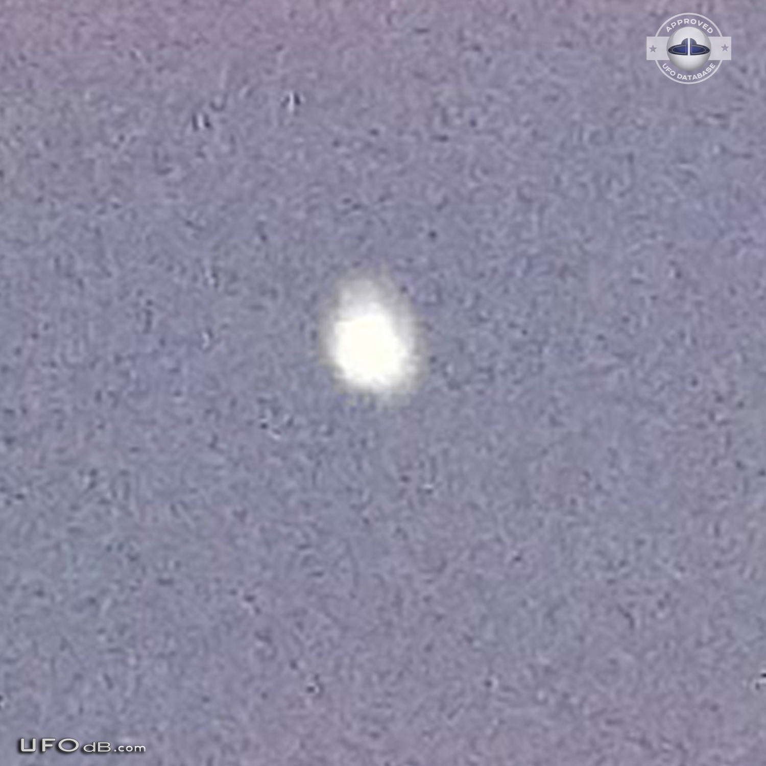 White fluffy Orb UFO caught on photo in the sky of Butte, Montana 2012 UFO Picture #517-3