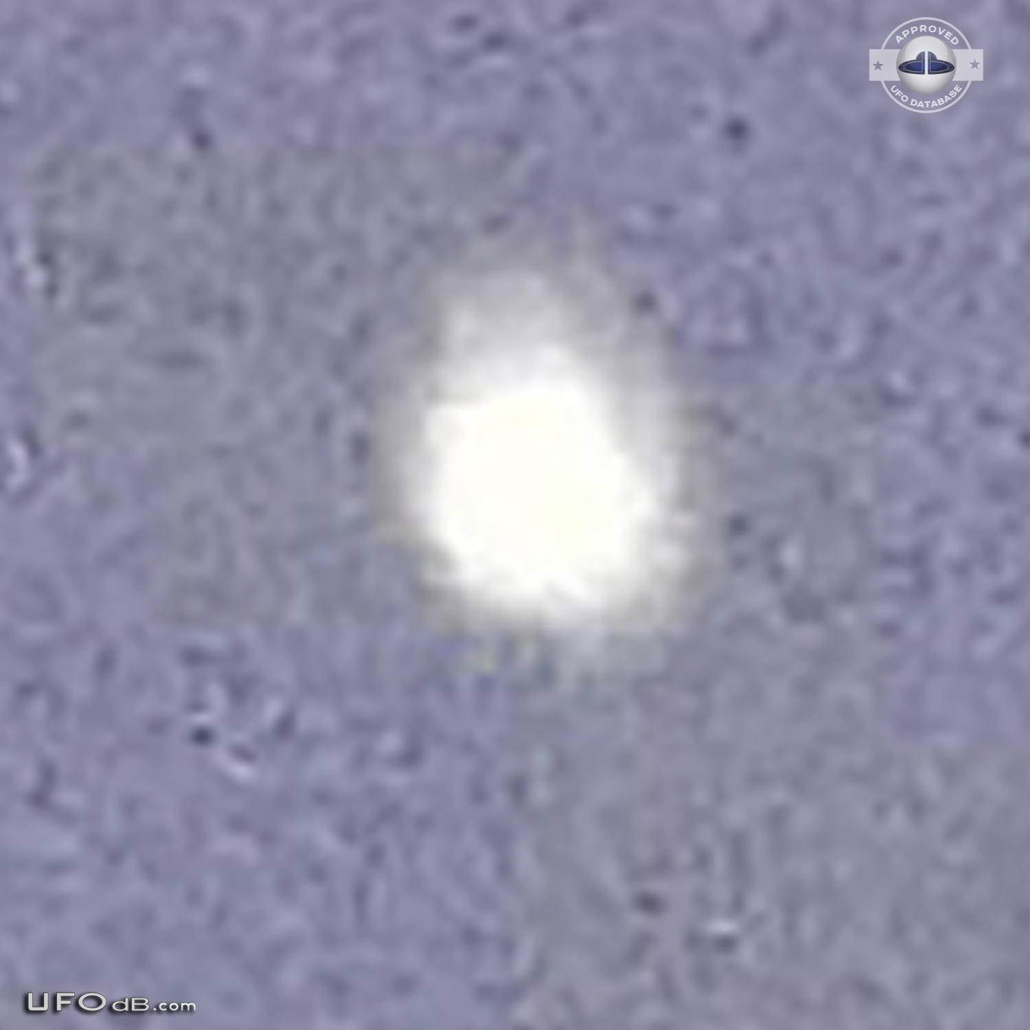 White fluffy Orb UFO caught on photo in the sky of Butte, Montana 2012 UFO Picture #517-4