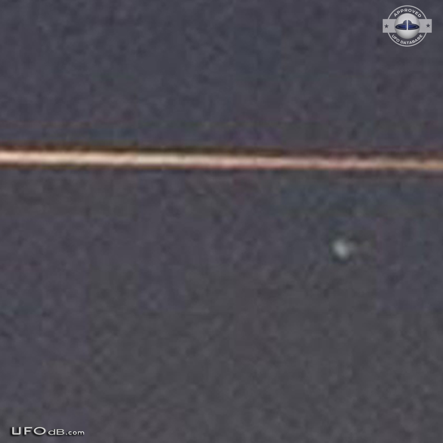 Photos of vaportrail in sunrise get UFO near plane in Evant Texas 2012 UFO Picture #519-4