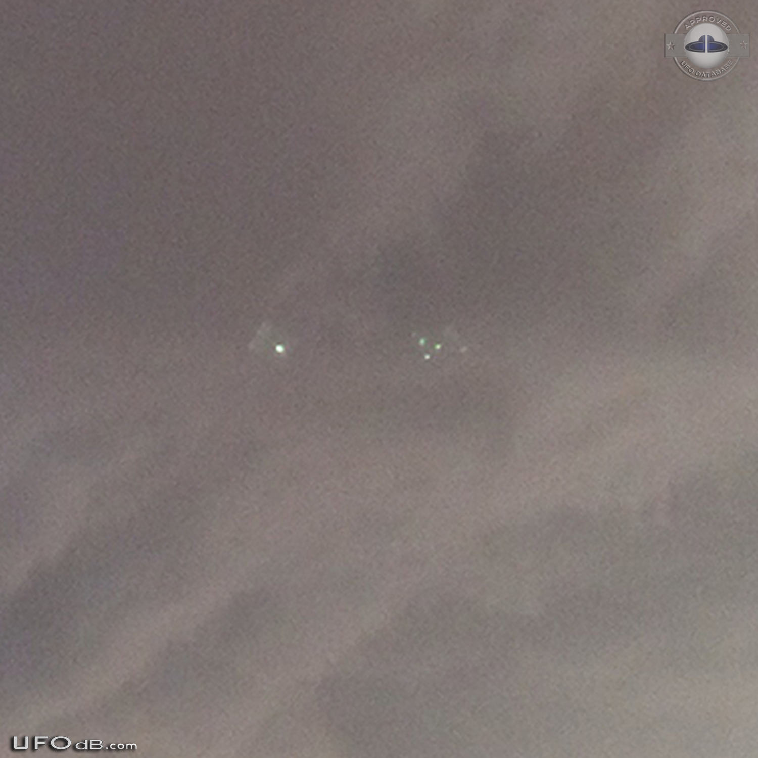 Diamond UFO hiding in the storm caught on picture over Katy Texas 2014 UFO Picture #573-4