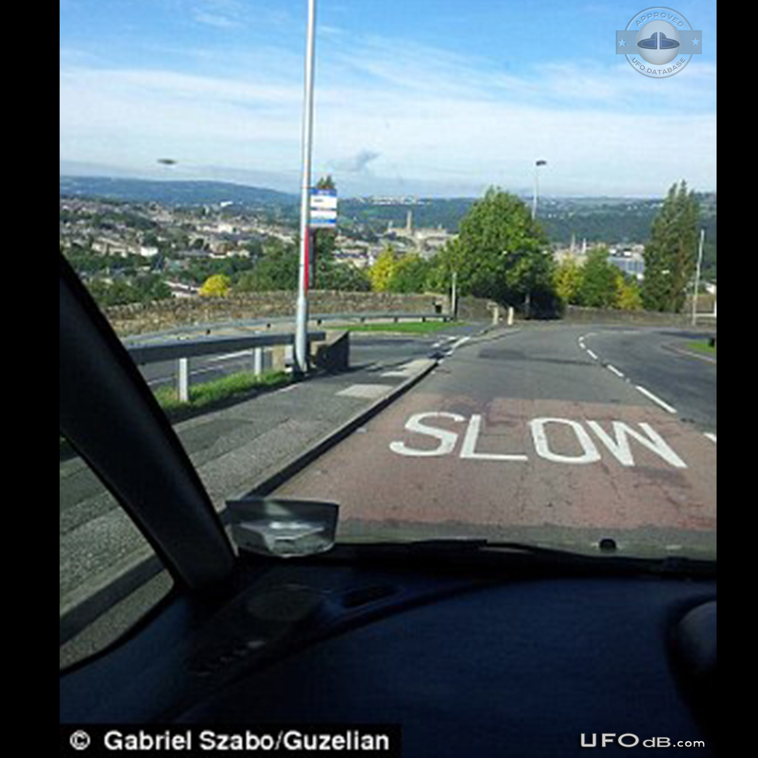 neighborhood picture captures UFO in Shipley west Yorkshire UK 2014 UFO Picture #586-1